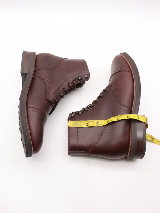 Thursday Boot Co Captaint Men\'s Size 10.5 Brown Leather Lace Up Cap Toe Boots main image 6